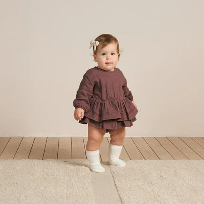 Rosie romper plum | Quincy Mae