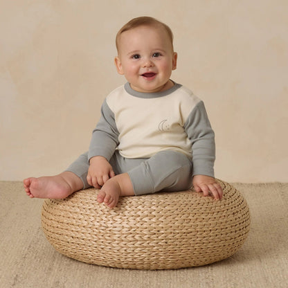 Long Sleeve Raglan Tee Moon | Quincy Mae