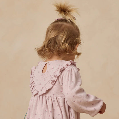 Long Sleeve Ruffle Dress Lilac Disty | Quincy Mae