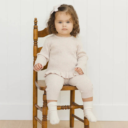Ensemble tricot chiné | Quincy Mae