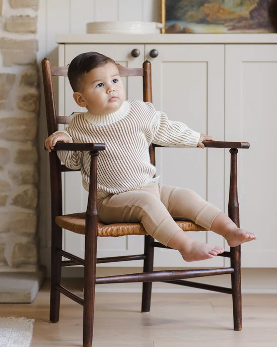 Relaxed Knit Sweater Gold 4-5Y | Quincy Mae