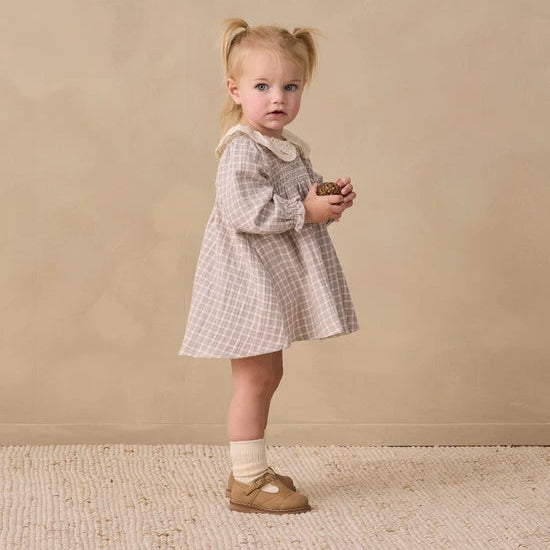 Callie Dress Blue Gingham | Quincy Mae