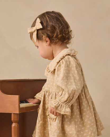 Marisol Dress Butterscotch Floral | Quincy Mae