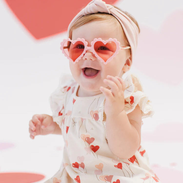 Quincy Mae Pink and Red Balloon Dress