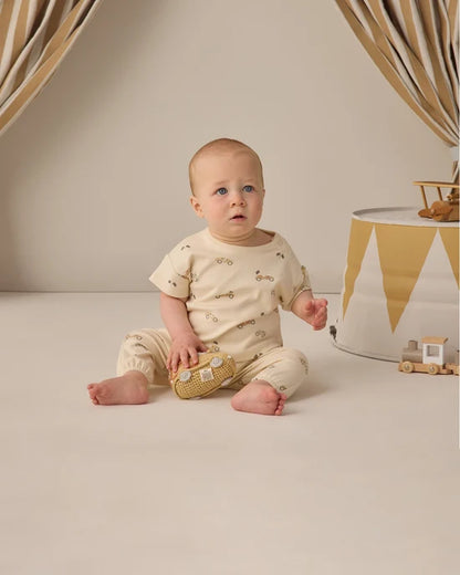 Jersey Tee + Pant Set Race Car | Quincy Mae