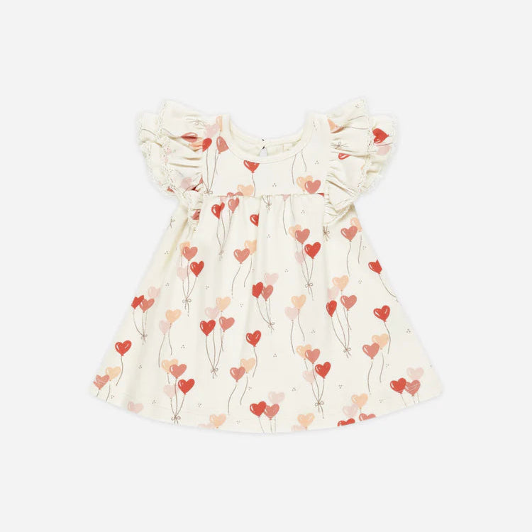 Quincy Mae Pink and Red Balloon Dress