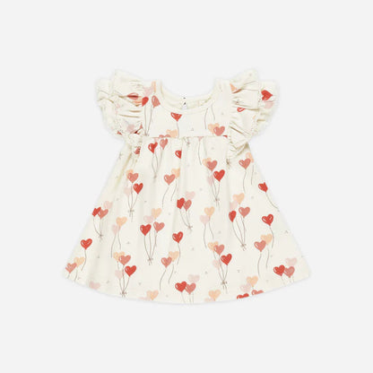 Quincy Mae Pink and Red Balloon Dress