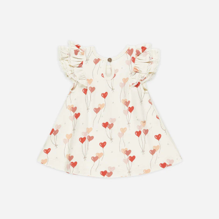 Quincy Mae Pink and Red Balloon Dress