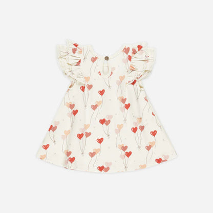 Quincy Mae Pink and Red Balloon Dress