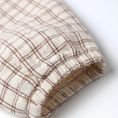 Pantalon Woven carreaux cèdre | Quincy Mae