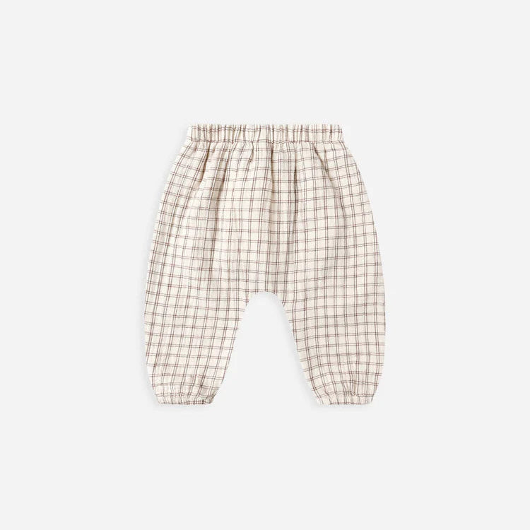 Pantalon Woven carreaux cèdre | Quincy Mae