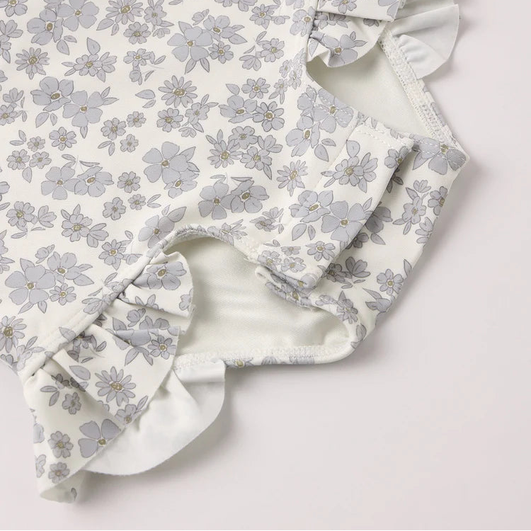 Olivia Rashguard Blue Floral | Quincy Mae