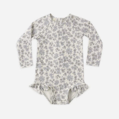Olivia Rashguard Blue Floral | Quincy Mae
