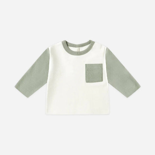 T-shirt raglan à manches longues Fougère | Quincy Mae