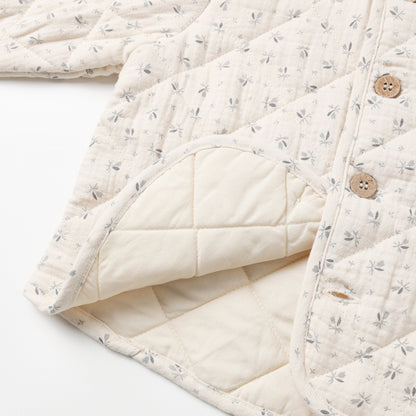 Quilted Jacket Bluebell | Quincy Mae