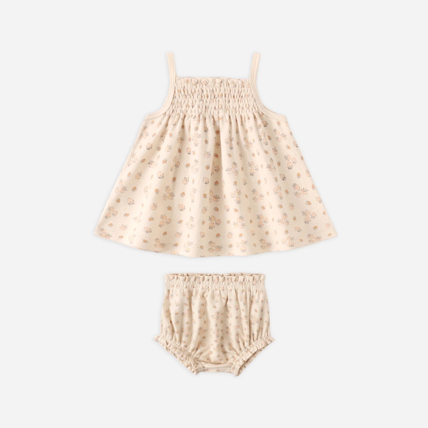 Smoked Tank + Bloomer Set Strawberry | Quincy Mae