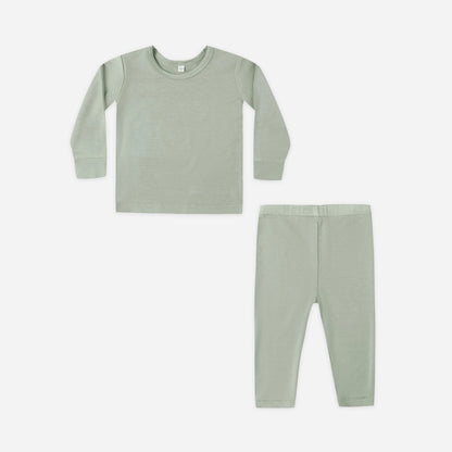 Bamboo Pajamas Set Fern 4-5Y | Quincy Mae
