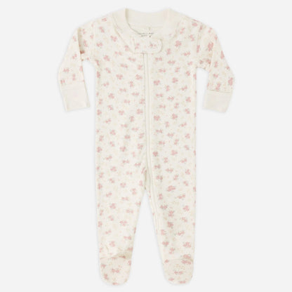 Zip Long Sleeve Sleeper Footie Flower Field | Quincy Mae