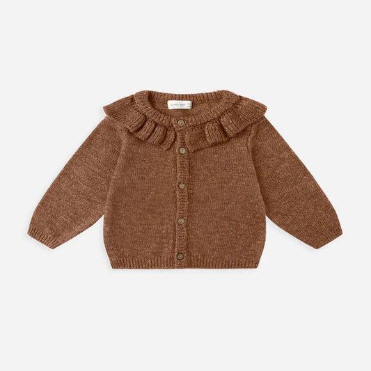 Ruffled Collar Cardigan | Quincy Mae