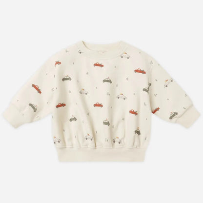 Relaxed Fleece Sweatshirt Cars | Quincy Mae