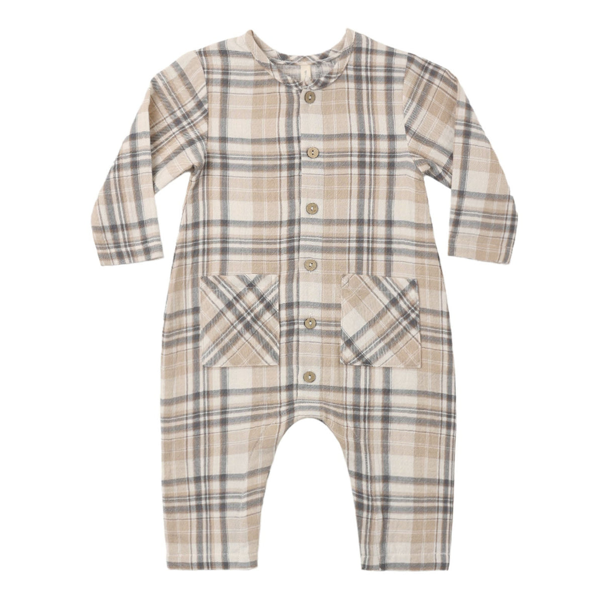 Pocket Woven Jumpsuit Fall Plaid | Jamie Kay