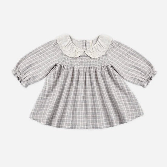 Callie Dress Blue Gingham | Quincy Mae