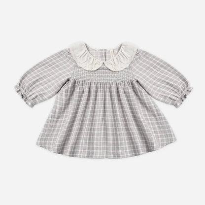 Callie Dress Blue Gingham | Quincy Mae