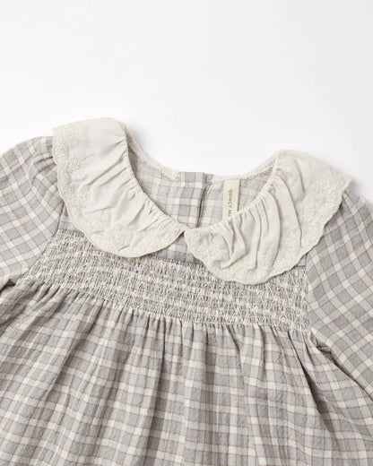 Callie Dress Blue Gingham | Quincy Mae
