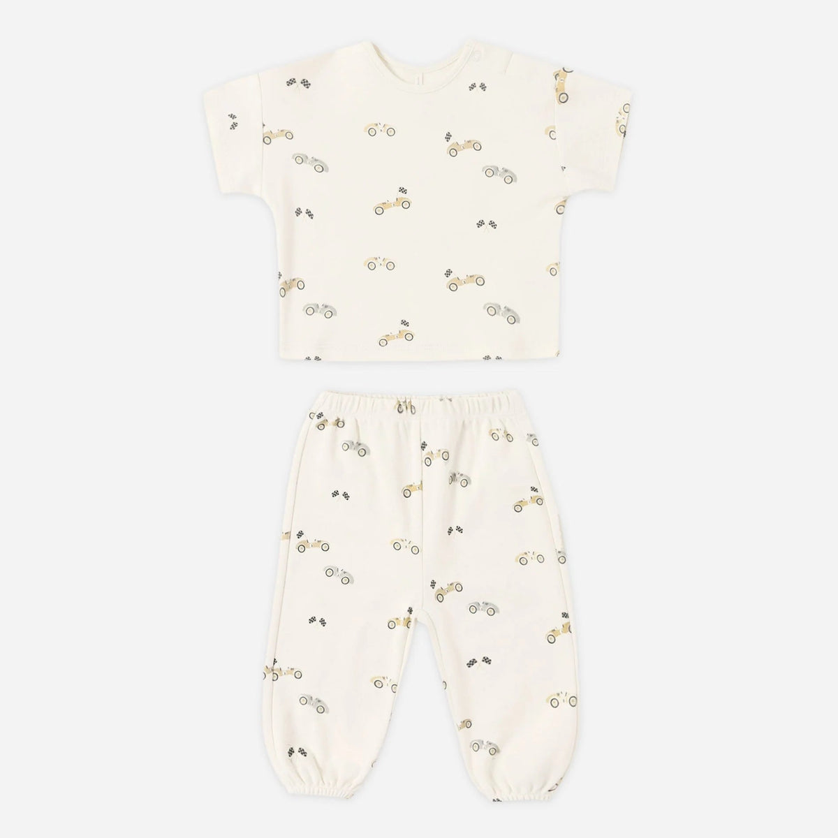 Jersey Tee + Pant Set Race Car | Quincy Mae