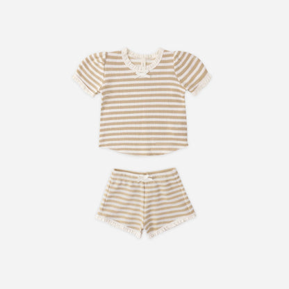 Ruby Set Butterscotch Stripe | Quincy Mae