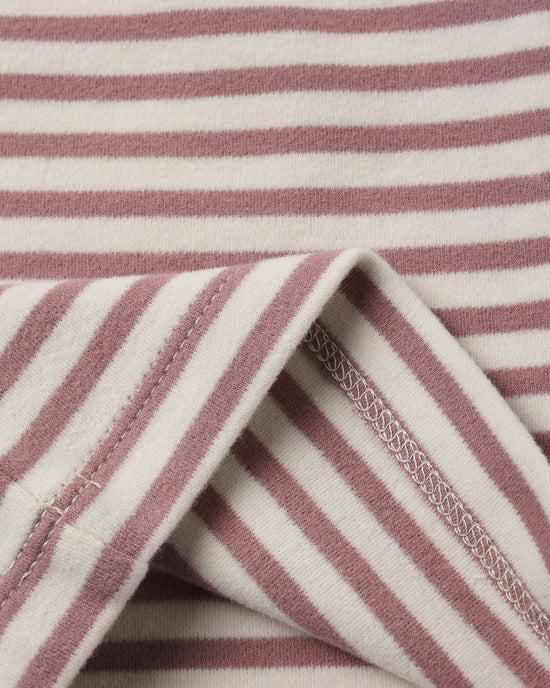 Ruffle Cozy Set Mulberry Stripe | Quincy Mae