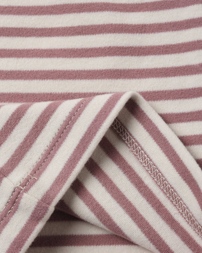 Ruffle Cozy Set Mulberry Stripe | Quincy Mae