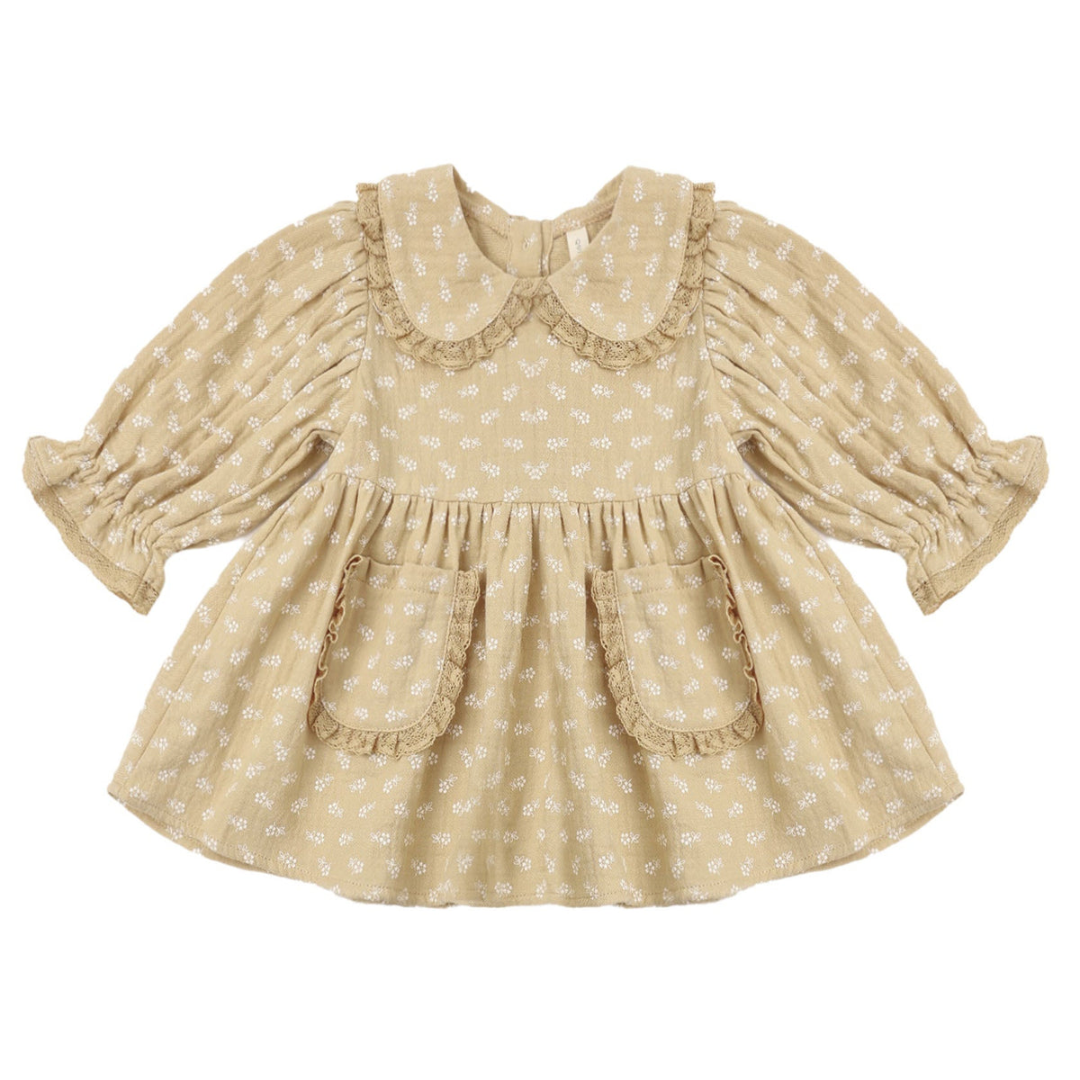 Marisol Dress Butterscotch Floral | Quincy Mae