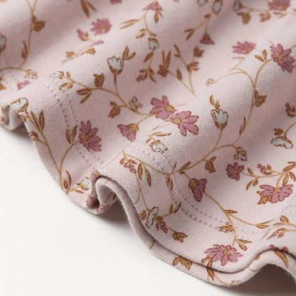 Ruffle Collar Jersey Dress Garden | Quincy Mae 