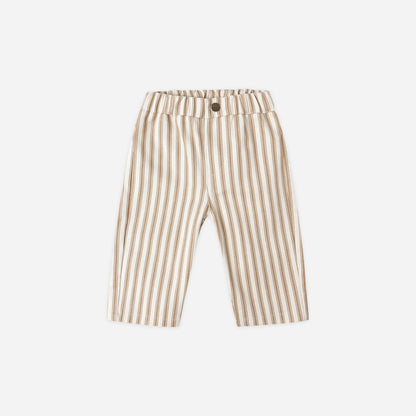 Grayson Pant Gold Pinstripe |Quincy Mae 