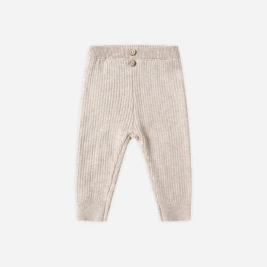 Rib Knit Legging Oat 4-5Y | Quincy Mae