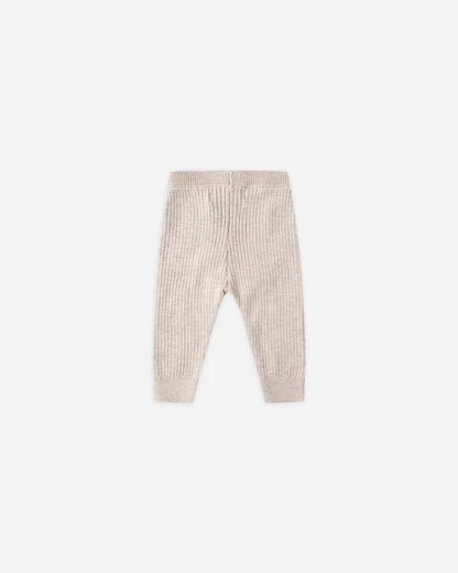 Rib Knit Legging Oat 4-5Y | Quincy Mae