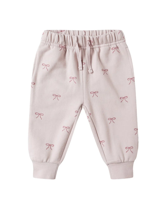 Relaxed Fleece Sweatpants Bows | Quincy Mae