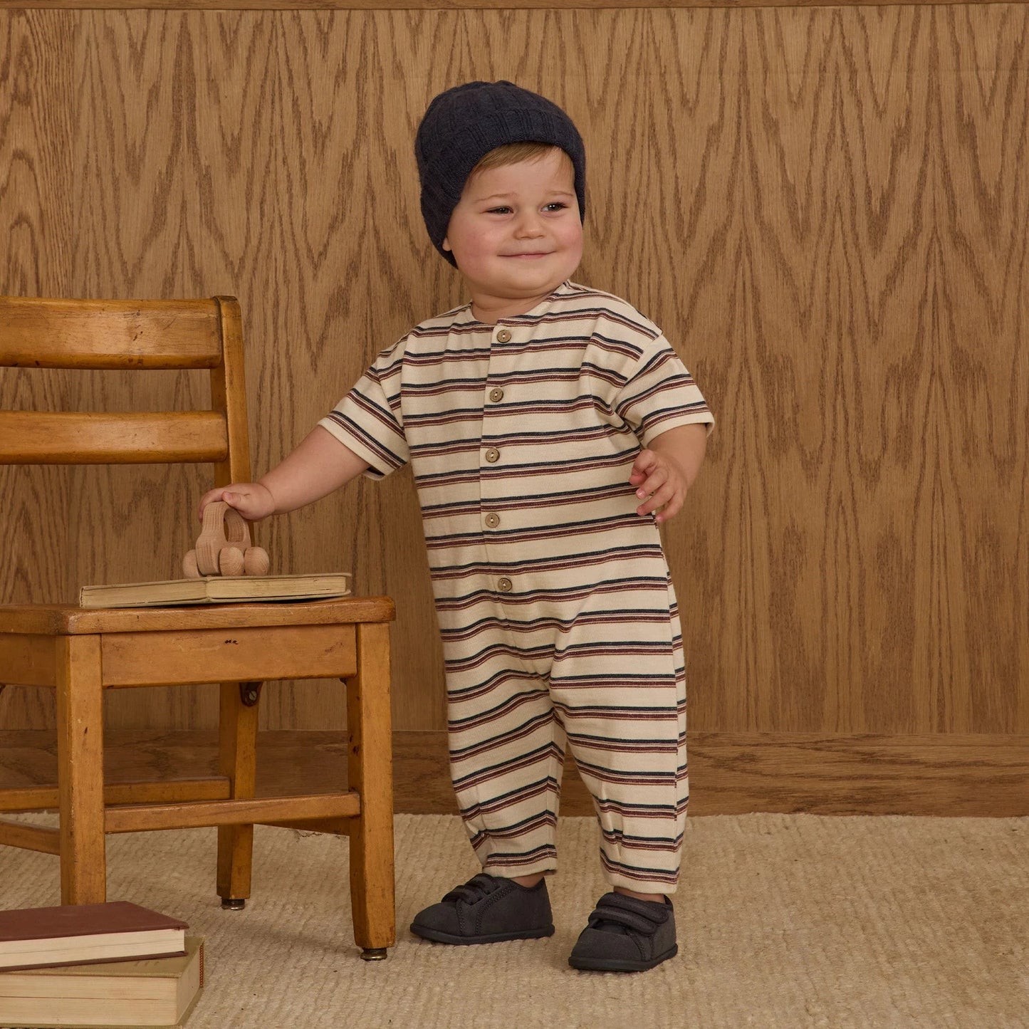 Hayes Jumpsuit Vintage Stripe | Rylee + Cru