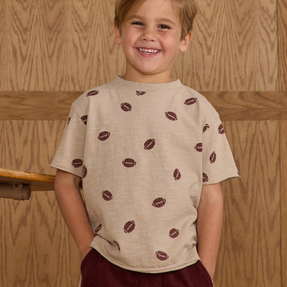 Raw Edge Football Tee | Rylee + Cru