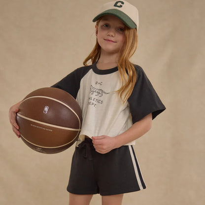 Racer Track Shorts Black 6-7Y | Rylee + Cru