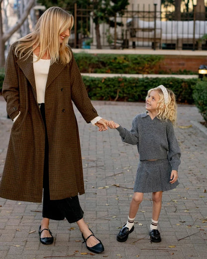 Pointelle Long Sleeve Tee + Heart Ditsy Legging | Quincy Mae