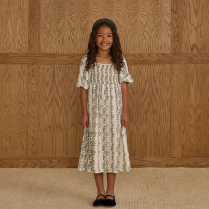 Della Dress Green Vines 2-3Y | Rylee + Cru
