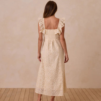 Bianca Dress Natural | Rylee + Cru