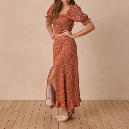 Jupe Red Floral | Rylee + Cru