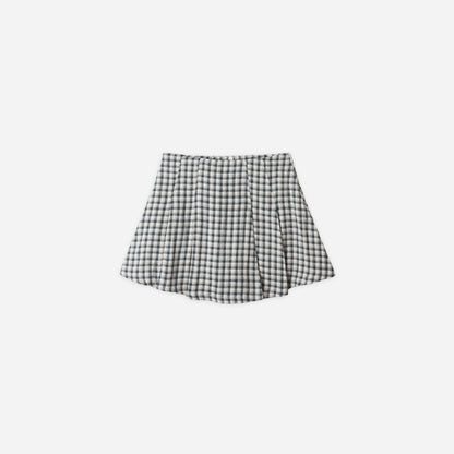 Navy Check Skirt And Blouse Set | Rylee + Cru