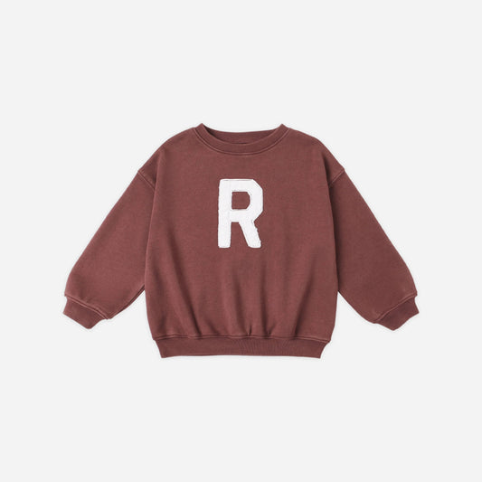Relaxed Sweatshirt Burgundy | Rylee + Cru