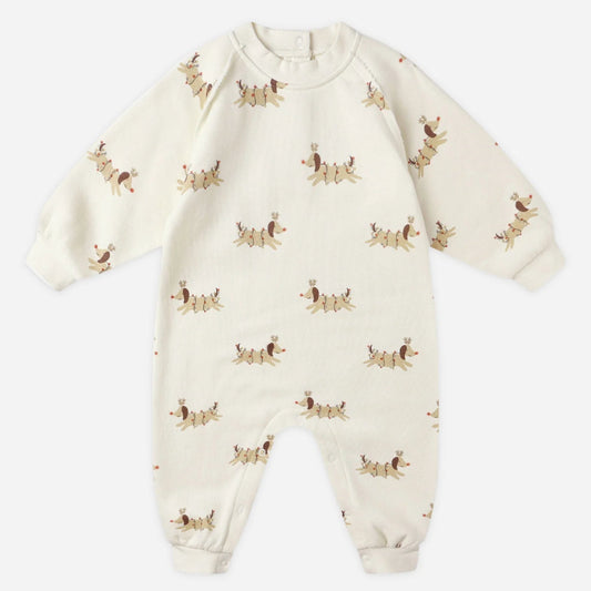 Raglan Jumpsuit Christmas Dogs | Rylee + Cru
