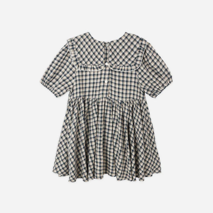 Robe Camille carreaux marine | Rylee + Cru