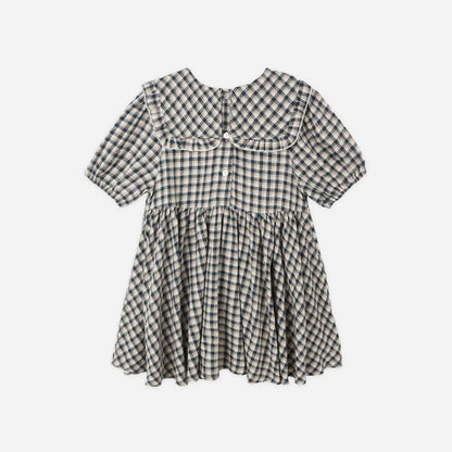 Robe Camille carreaux marine | Rylee + Cru